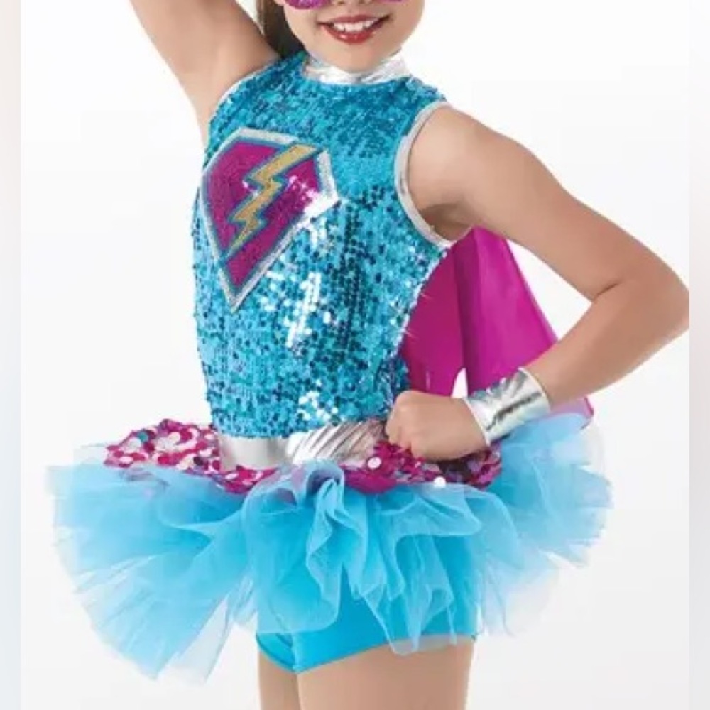Girls Super Hero Dance Costume Tutu Halloween Cosplay Weissman 8745